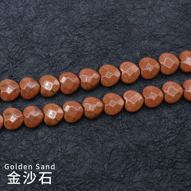 Contas de amor de corte 15Mm, pedras semipreciosas de ágata de cristal contas soltas pulseira DIY colar brincos acessórios de jóias
