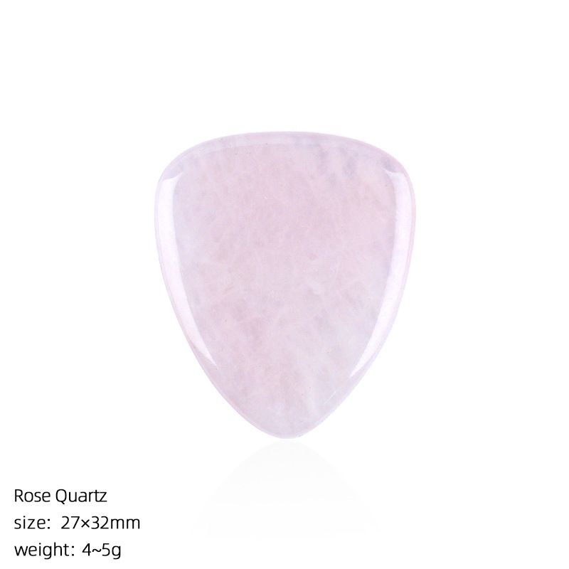 Escolha de guitarra de cristal natural Guitarra elétrica Baixo tocador de cordas Instrumento tocando Jade Ágata Escolha Presente