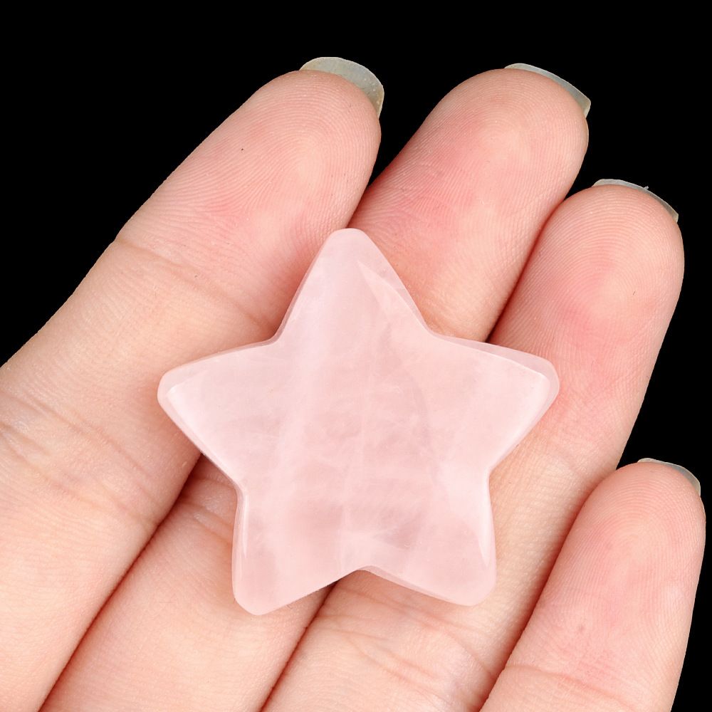 1433-30Mm pentagrama de cristal natural ágata estrela de pedra lua DIY estrela não porosa acessórios material
