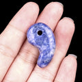 1212-Cristal natural 18X30 buraco 3mm gancho pingente de jade, anime yin e yang big dog Ibaraki vinho engolindo faca demoníaca Ji
