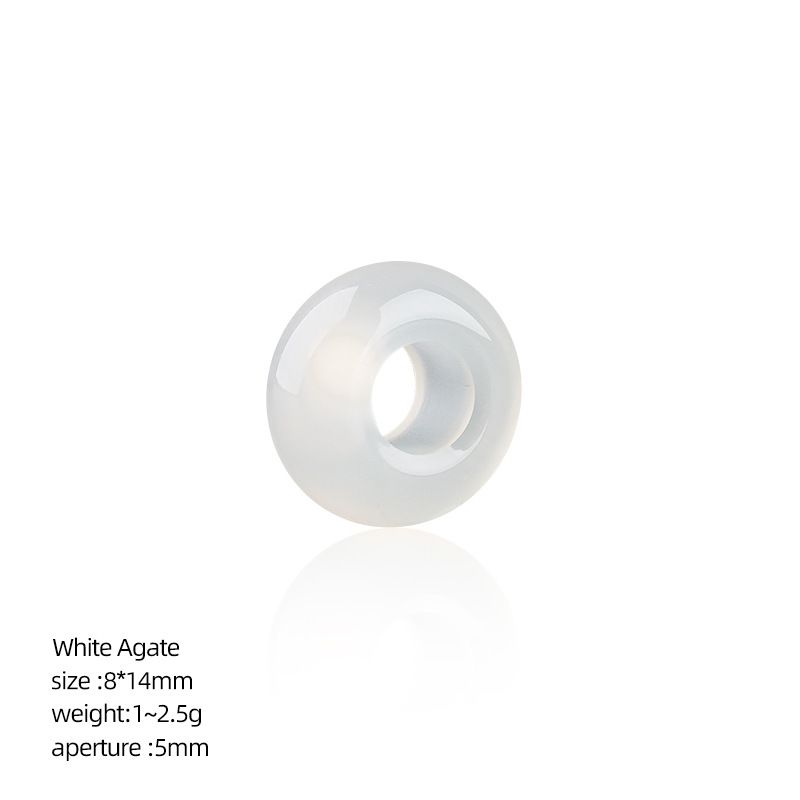 8 * 14Mm grande buraco natural cristal ábaco contas DIY colar colar de roupas de ágata contas soltas contas divisória acessórios de jóias