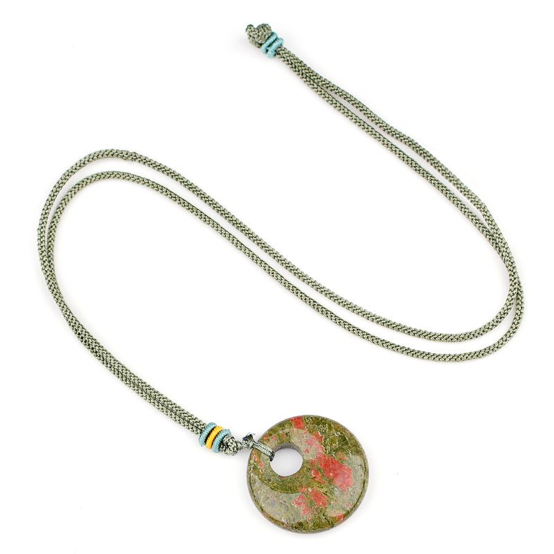 2330-30Mm colar de fivela de segurança com orifício lateral, pingente de ágata de cristal de grande abertura, colar de fivela de princesa, novos produtos estão à venda.