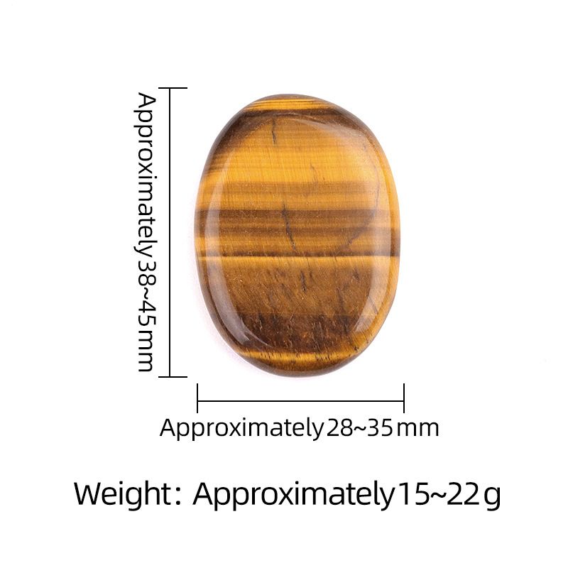 1537 Pingente oval oval duplo plano Worrystone irregular com letras ovais de cristal natural