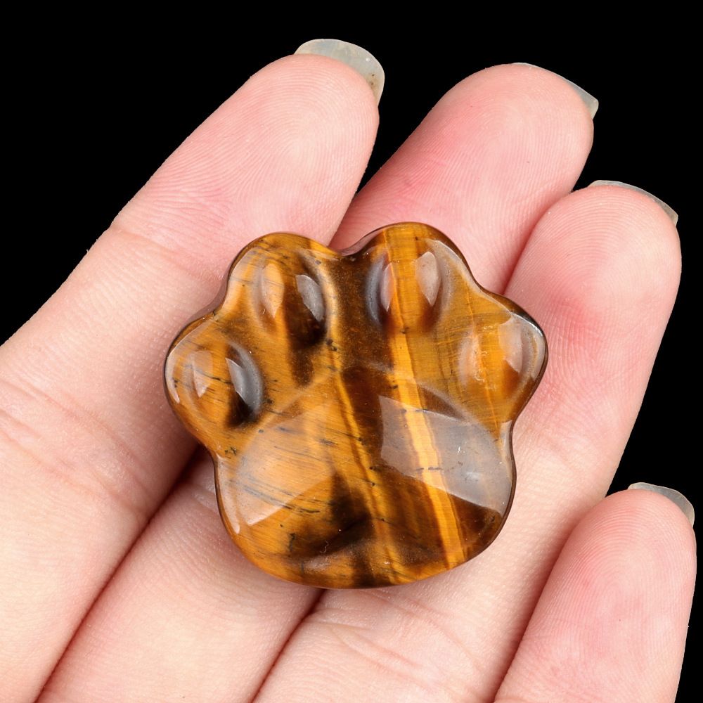 Cristal natural pedra semipreciosa ametista gravada garra de gato urso pata enfeite criativo presente decorativo