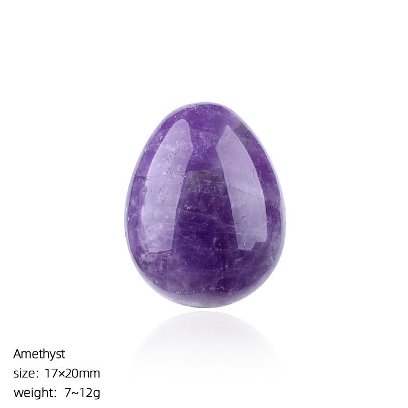 1431 Ovo de pedra de pedra crua em forma de pássaro de cristal natural de 20mm de cristal natural pequeno com ágata da Páscoa esculpida em forma de ovo