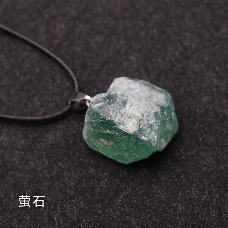 Pingente de pedra áspera, cristal roxo rosa amarelo e branco, olho de tigre Dongling jade pedra de uva, ágata Nanhong.