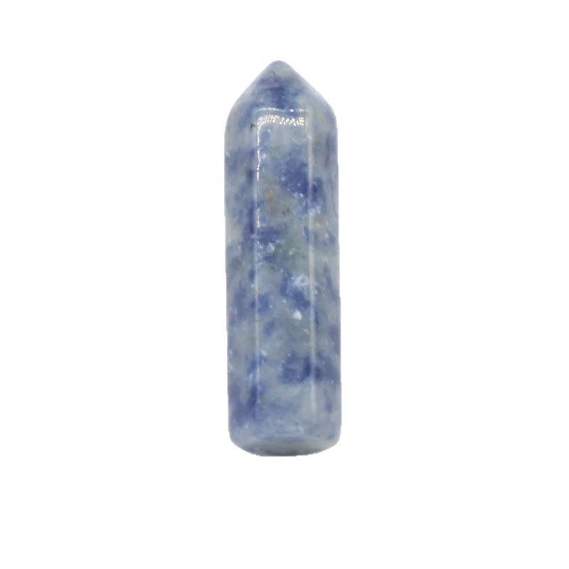 1267Coluna exagerada pedra natural semipreciosa coluna hexagonal pontiaguda simples não porosa 8x30 bala acessórios DIY