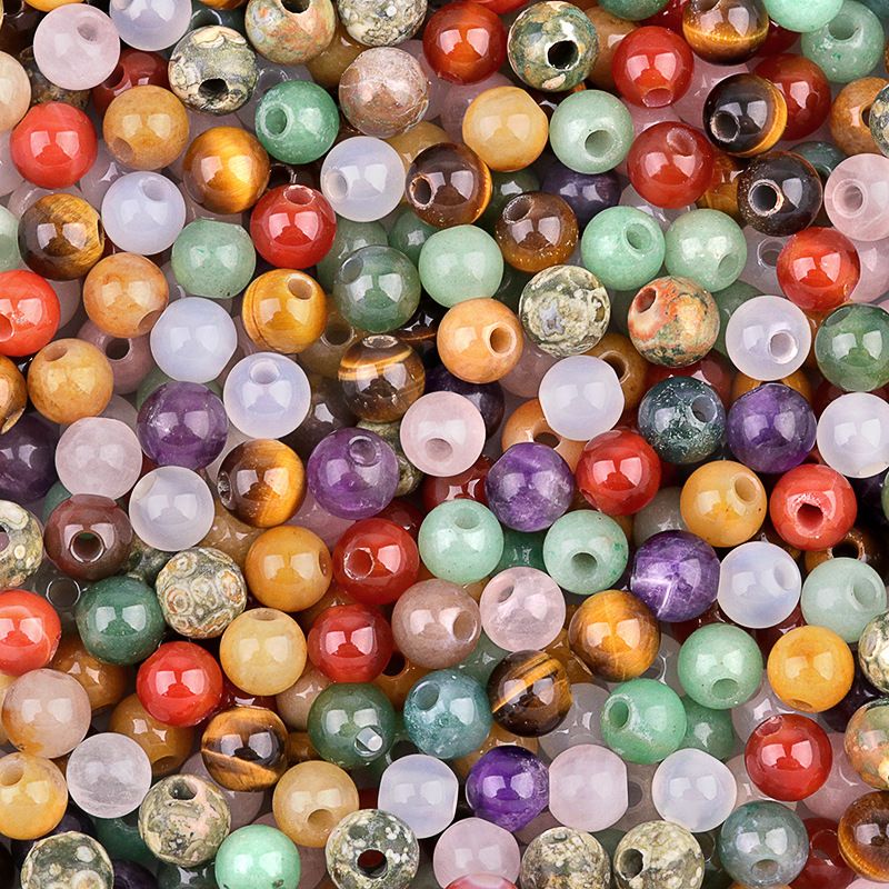 318-Agate cristal de jade 10mm3mm contas largas contas soltas pulseira artesanal DIY colar brincos jóias
