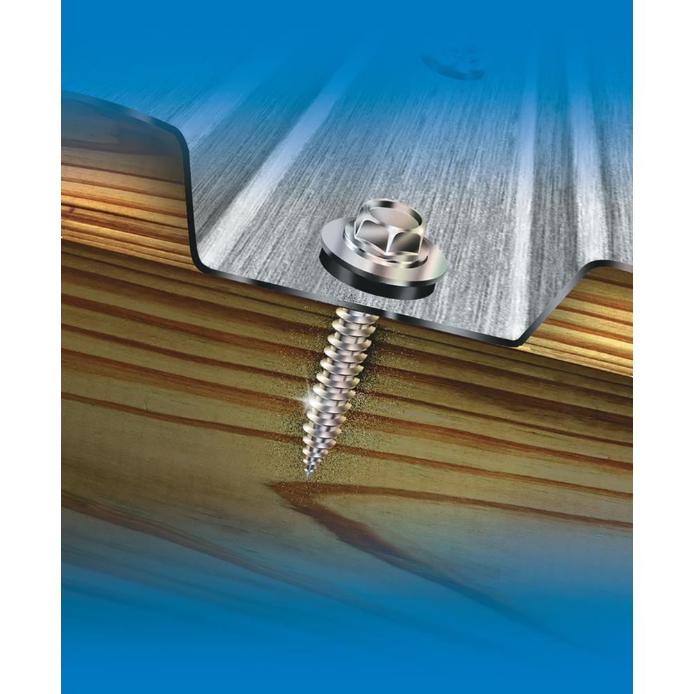 #12 x 3/4 in. External Hex Washer Head Self Drilling Drill Point Roofing Screw (90-Pack)