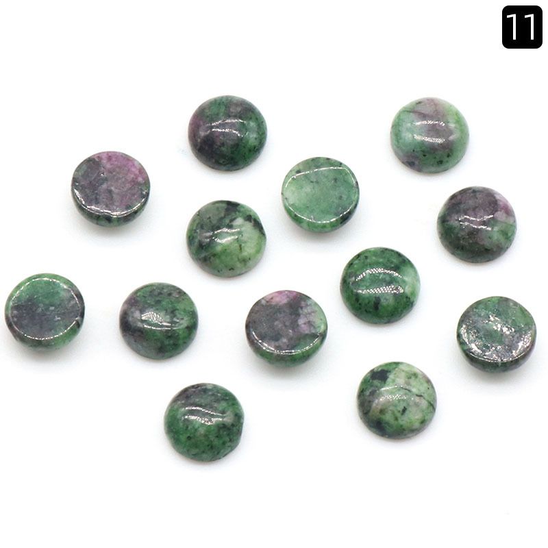 Superfície de anel redonda de 1247-8Mm, superfície de cristal natural única curva redonda geométrica DIY jóias incrustadas com acessórios de pedra solta