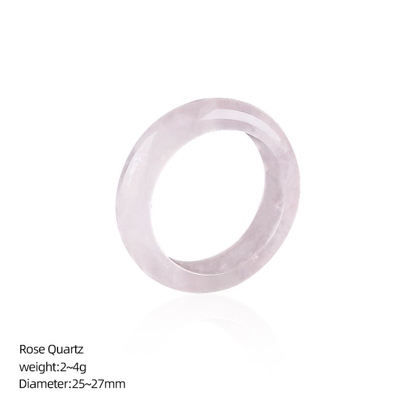 Anéis de cristal natural, pulseiras de mão masculinas e femininas, anéis de corrida, acessórios, anéis de pedra semipreciosa ins nicho high-end sense