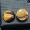Superfície de anel redondo 1250-18Mm de cristal natural de superfície única curva redonda geométrica DIY jóias incrustadas com acessórios de pedra solta