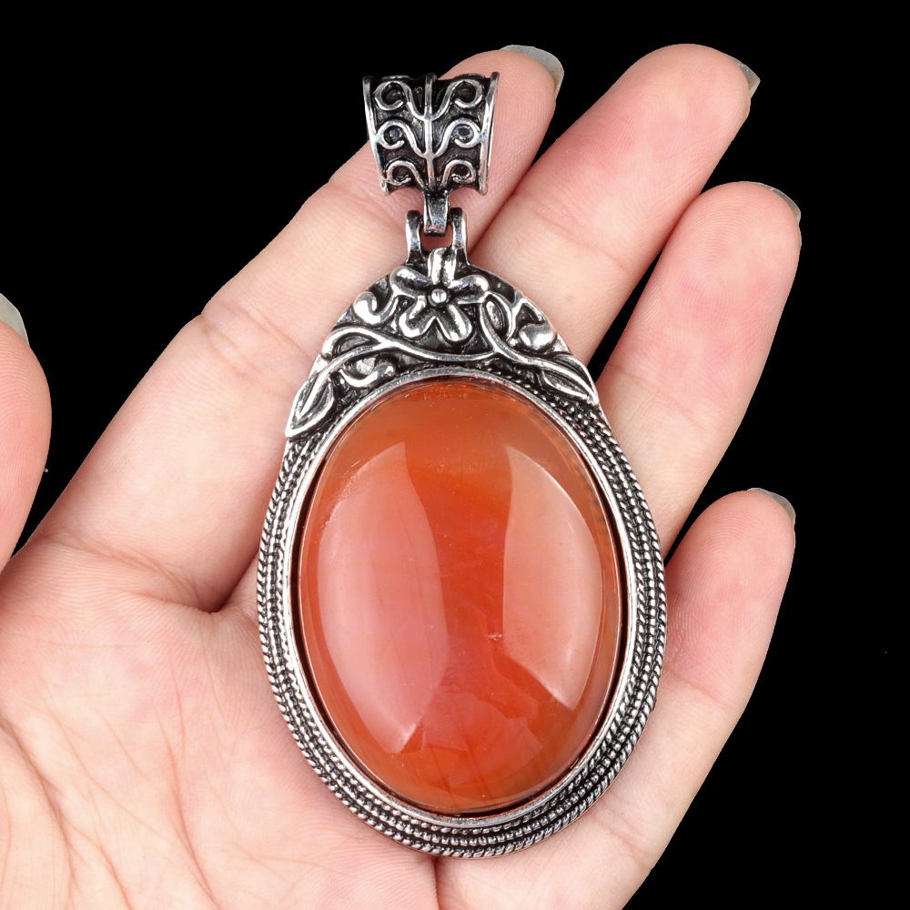 Conjunto de pedras preciosas ágata cristal liga de pedra semipreciosa incrustada pingente de pedra preciosa