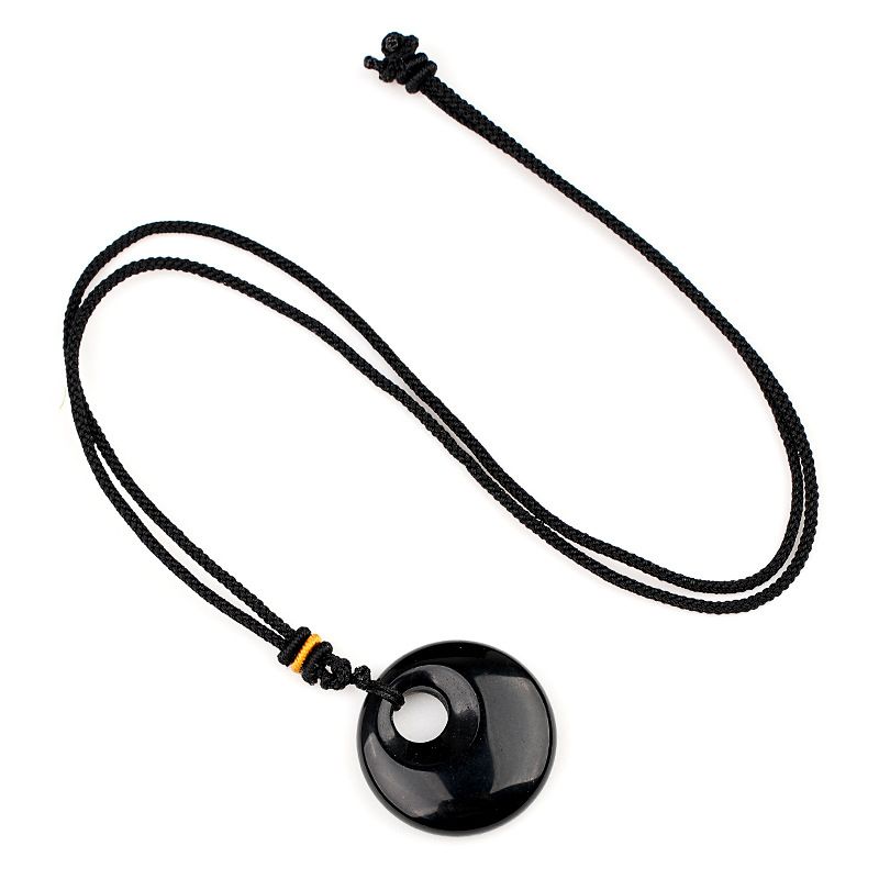 2330-30Mm colar de fivela de segurança com orifício lateral, pingente de ágata de cristal de grande abertura, colar de fivela de princesa, novos produtos estão à venda.