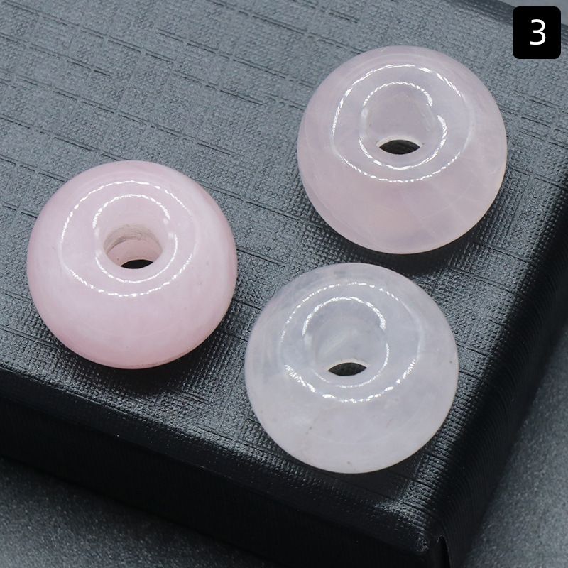 1331-12X18 _ grande furo ábaco 6mm grande furo de cristal natural ágata grande furo contas DIY corda trançada material de corda de mão