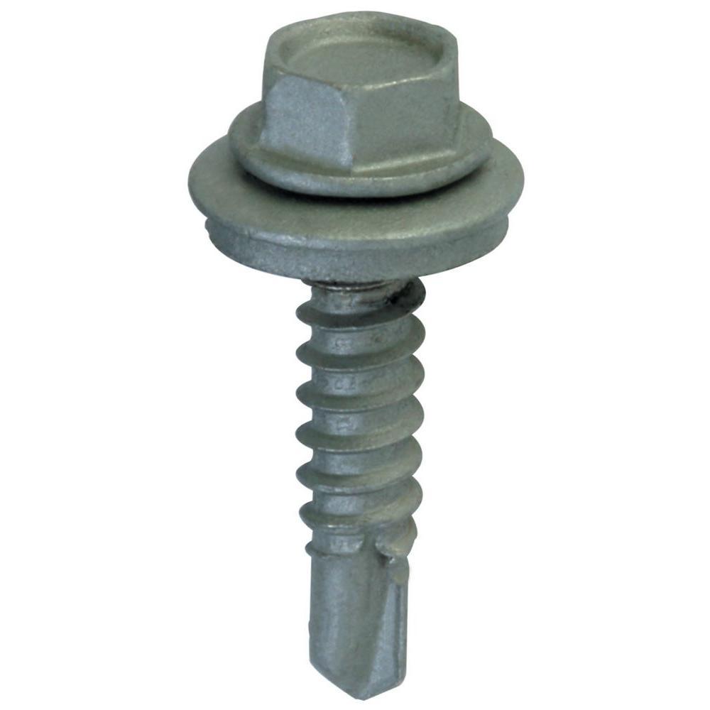 #12 x 3/4 in. External Hex Washer Head Self Drilling Drill Point Roofing Screw (90-Pack)