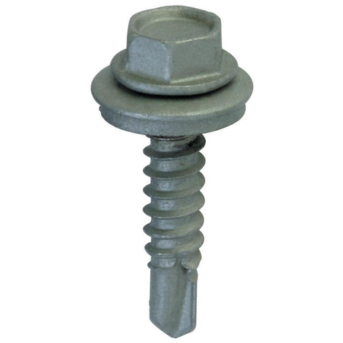 #12 x 3/4 in. External Hex Washer Head Self Drilling Drill Point Roofing Screw (90-Pack)
