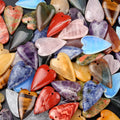 25 * 40 longo amor casal DIY material artesanal cristal ágata pêssego colar acessórios com buracos