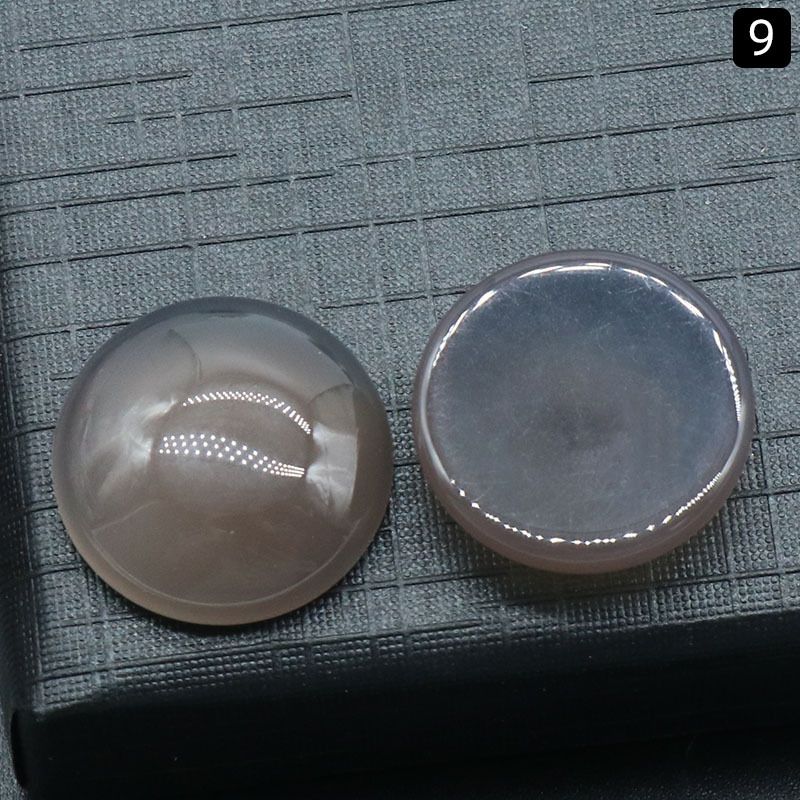 Superfície de anel redondo 1250-18Mm de cristal natural de superfície única curva redonda geométrica DIY jóias incrustadas com acessórios de pedra solta