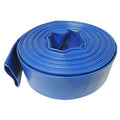 1-1/2 in. Dia x 100 ft. Blue 6 Bar Heavy-Duty Reinforced PVC Lay Flat Discharge and Backwash Hose