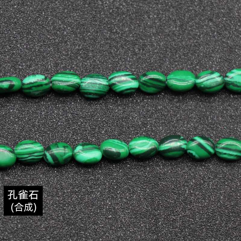 Cristal ágata pedra semi-preciosa em forma de ovo 6 * 8mm oval solto cordão DIY pulseira colar jóias