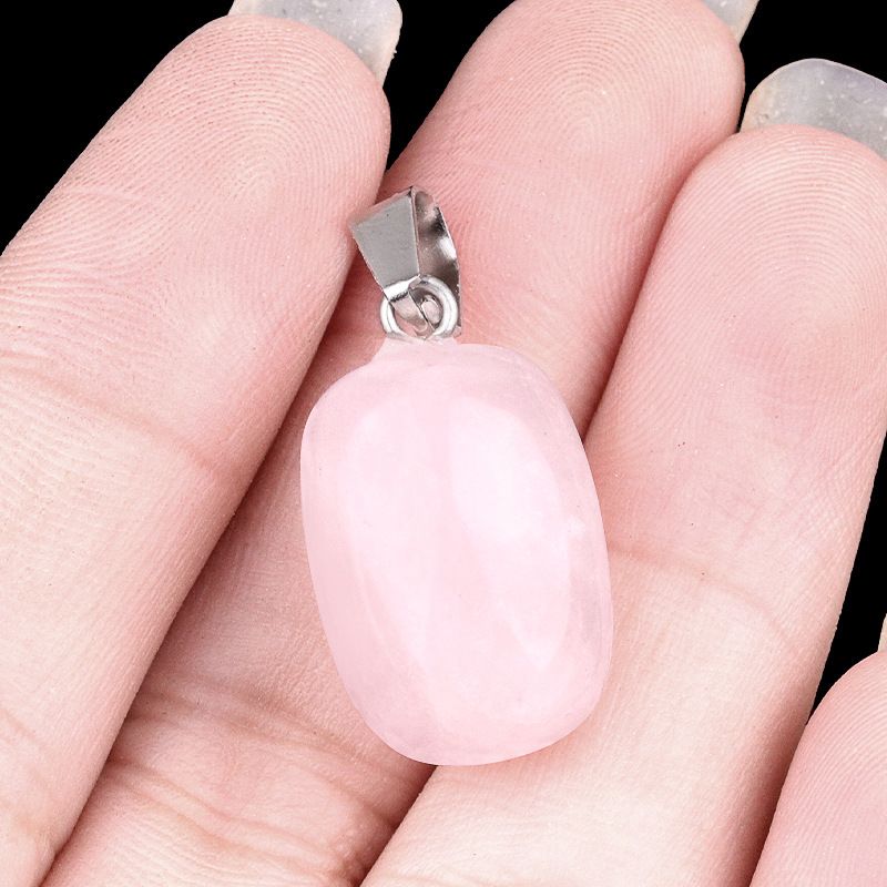 1823-13X18mm pingente de tambor de pedra de cristal de ágata pingente cilíndrico acessórios de jóias DIY