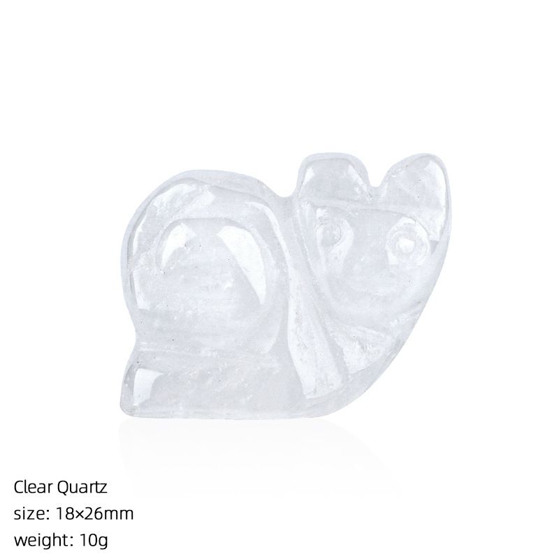 1In cristal natural caracol ornamento transfronteiriço criativo casa desktop micro-paisagismo escultura pedra preciosa pequeno caracol