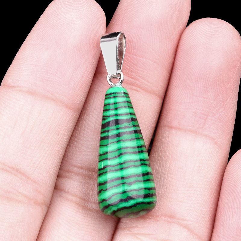 1462-25Mm pingente longo de gota de água, pedra semi-preciosa natural pingente longo de gota de água brincos DIY colar acessórios de jóias