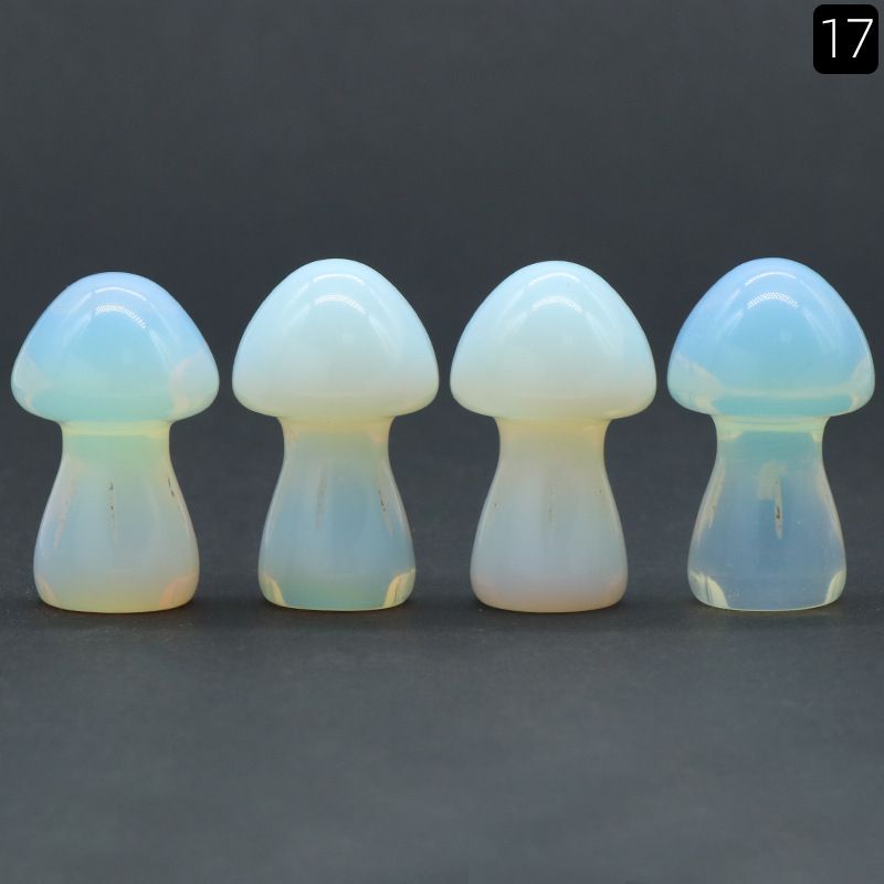 1442-Cogumelo grande de cristal natural Cogumelo 35mm DIY micro-paisagem Mori paisagismo jardim vaso de flores ornamento decorativo