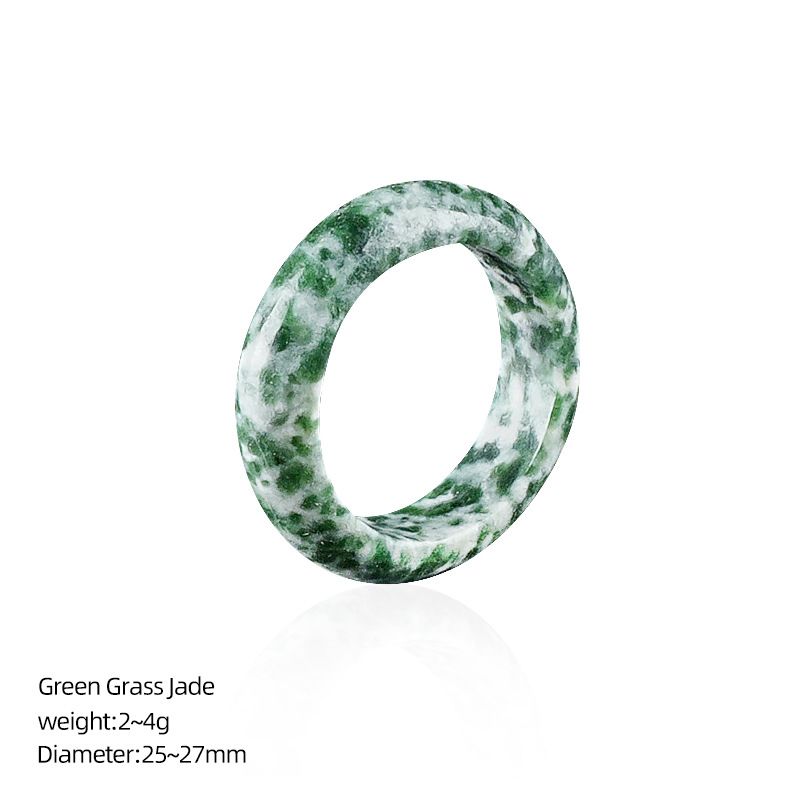 Anéis de cristal natural, pulseiras de mão masculinas e femininas, anéis de corrida, acessórios, anéis de pedra semipreciosa ins nicho high-end sense