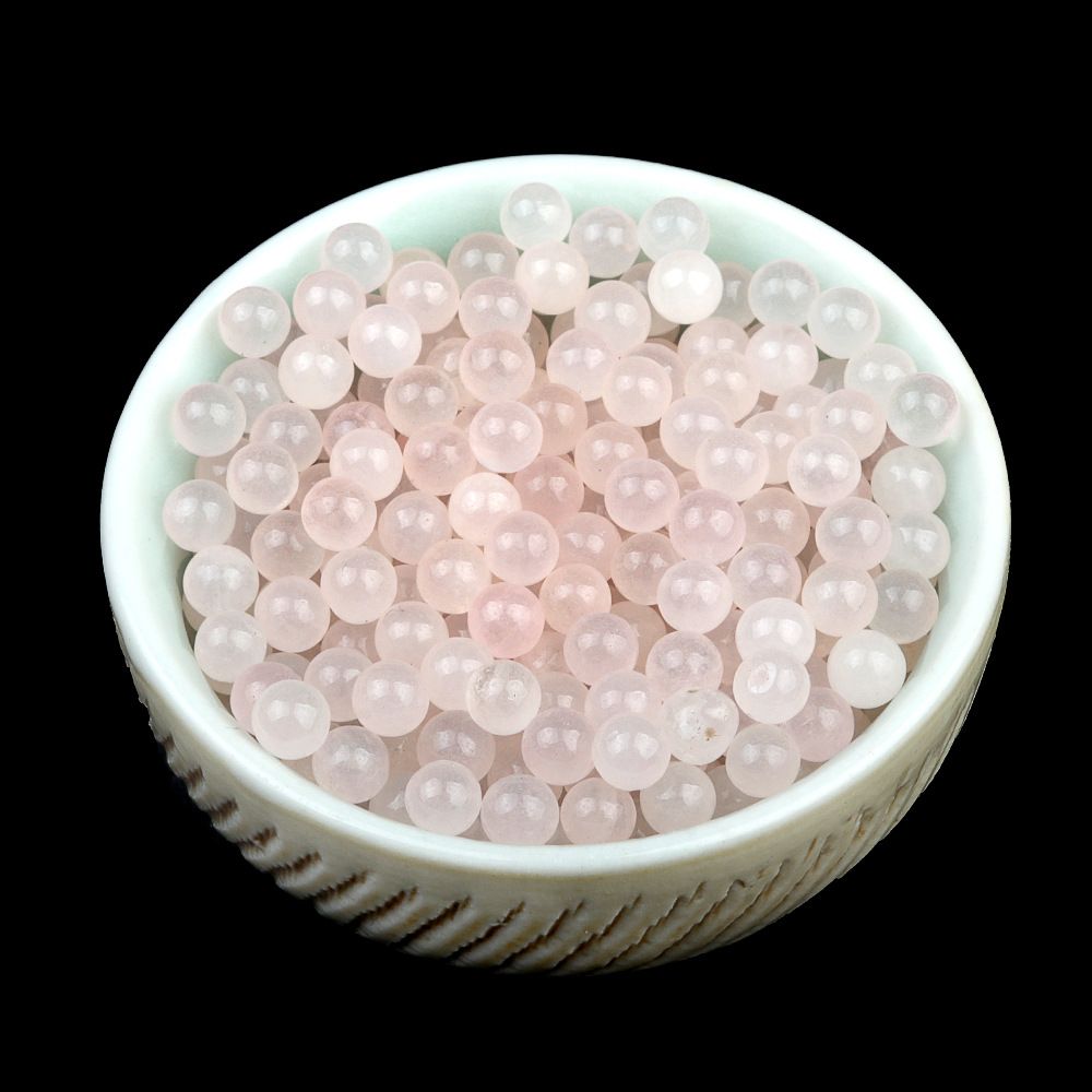 1781-4Mm contas redondas não porosas contas de cristal de pedra natural mini bola, pedra semi-preciosa DIY material de jóias de pedra