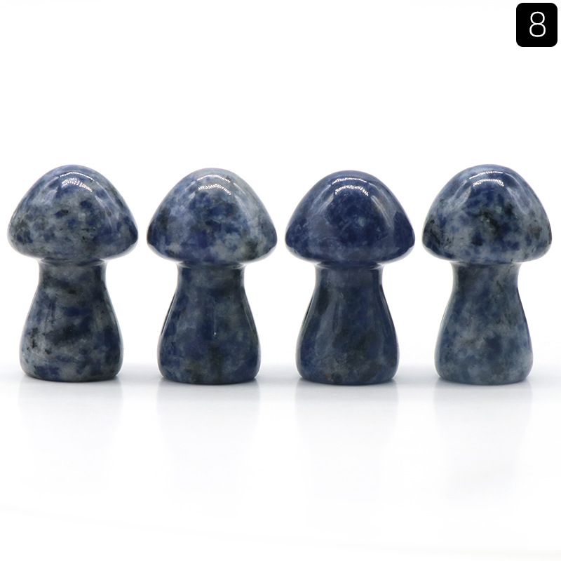 1442-Cogumelo grande de cristal natural Cogumelo 35mm DIY micro-paisagem Mori paisagismo jardim vaso de flores ornamento decorativo