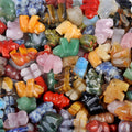 1770-1In Urso Polar Cristal Ágata Pedra Escultura Ornamento Animal Urso Gem Ornamento