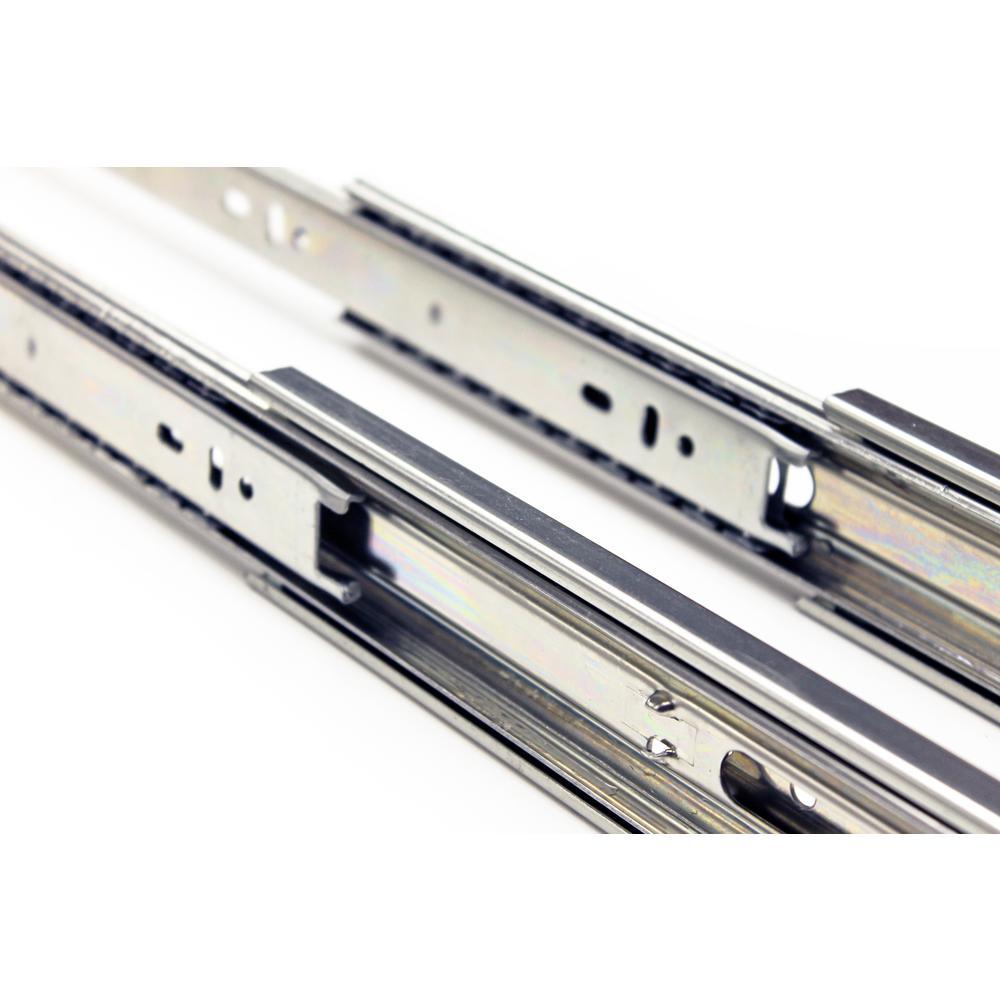 14 in. Side Mount Full Extension Ball Bearing Drawer Slide with Installation Screws (1-Pair)