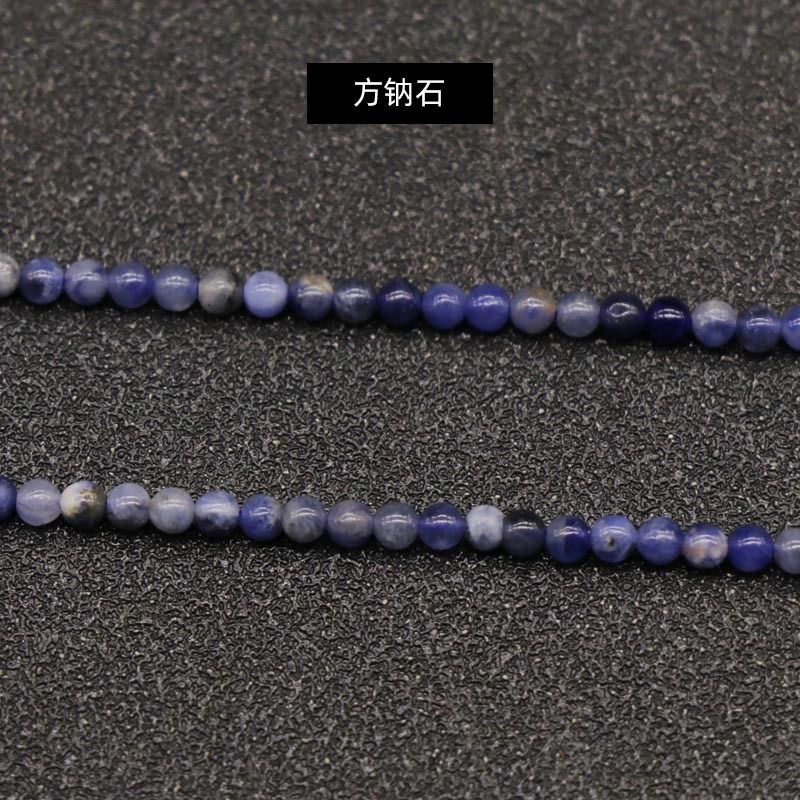 329-Ágata de cristal natural 2mm contas redondas gancho de cabelo material de caminhada pulseira DIY colar acessórios de jóias