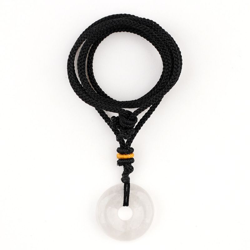 2332-20Mm fivela de segurança colar, cabeça de pedra de ágata de cristal pingente de grande abertura círculo pingente de tecido acessórios