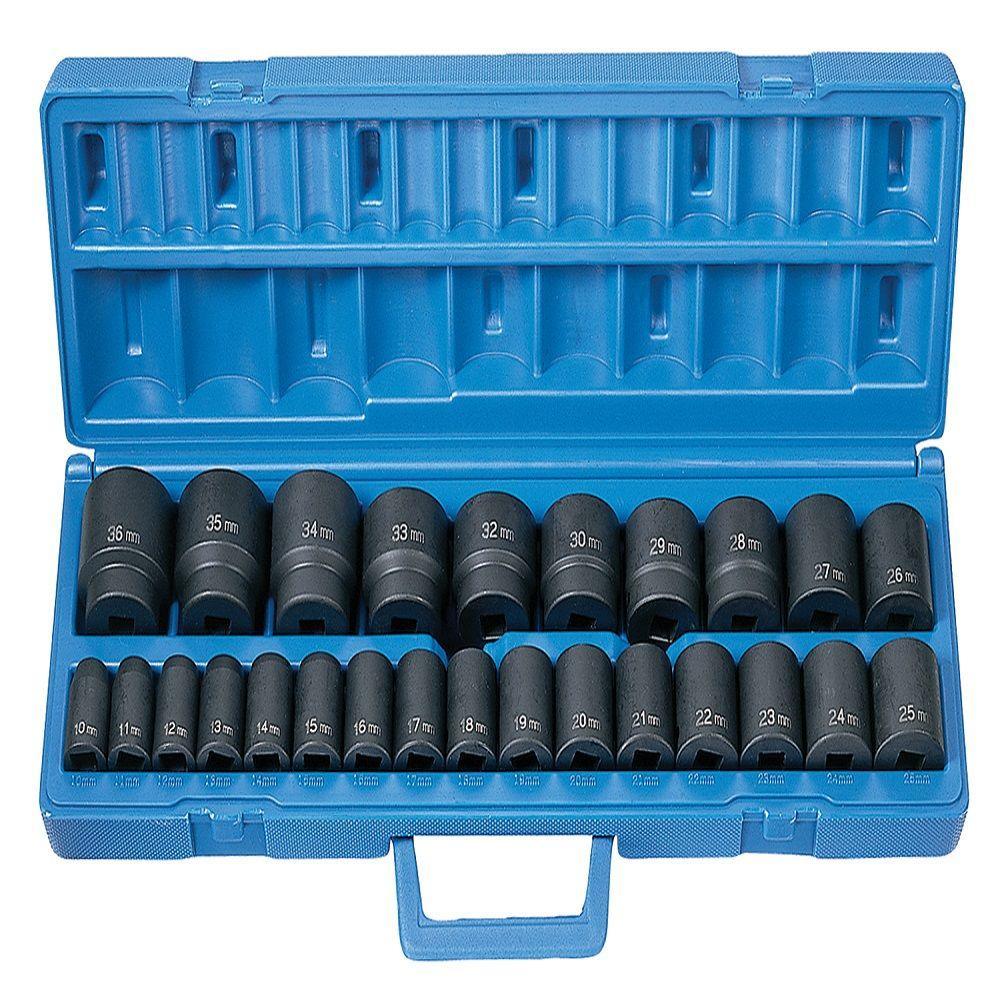 1/2 in. Drive Standard Length Metric Master Set (26-Piece)