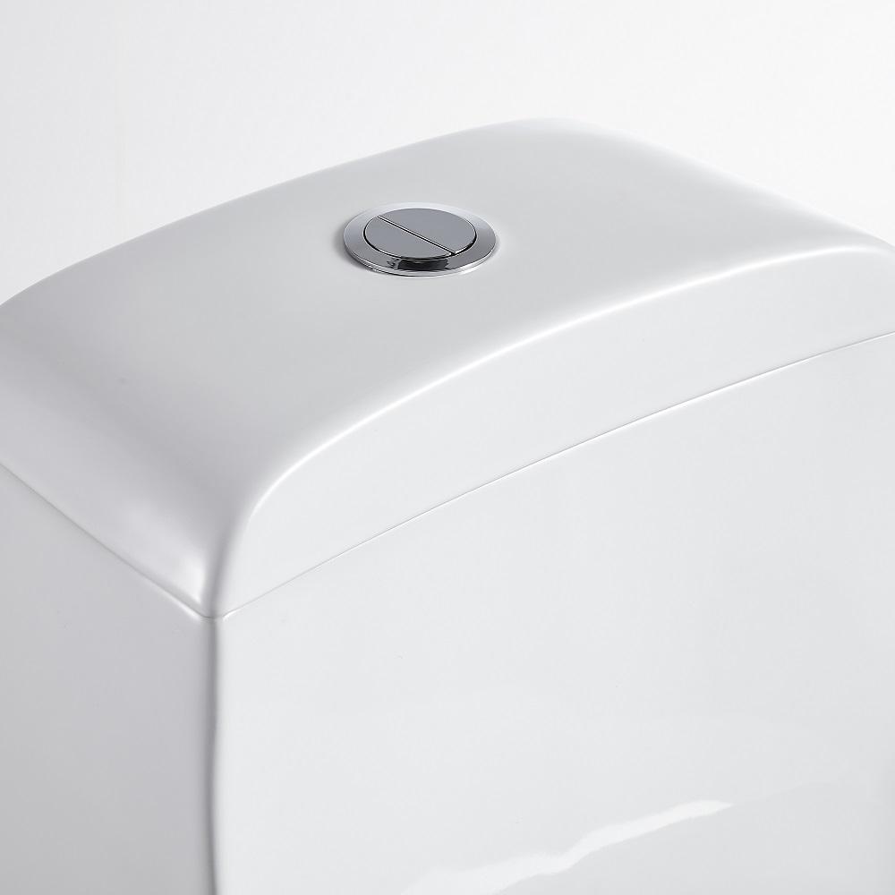 1-Piece 1.28 GPF Dual Flush High Efficiency Elongated Toilet in White, Seat Included