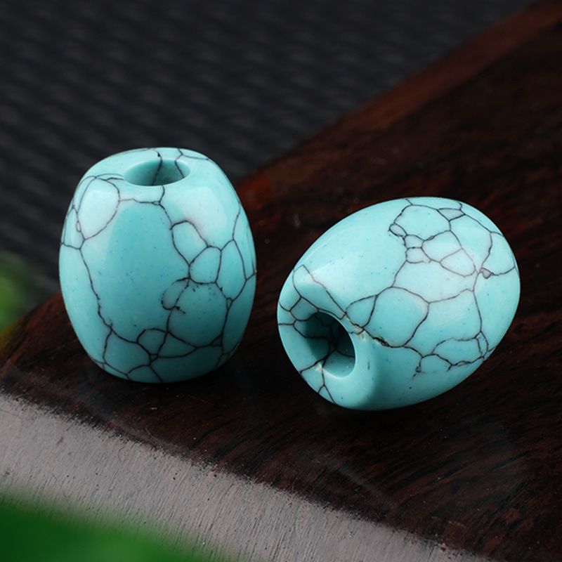 Contas de buraco grande cristal ágata jade balde contas Grande buraco solto contas 16 × 18mm abertura 5mm acessórios de jóias