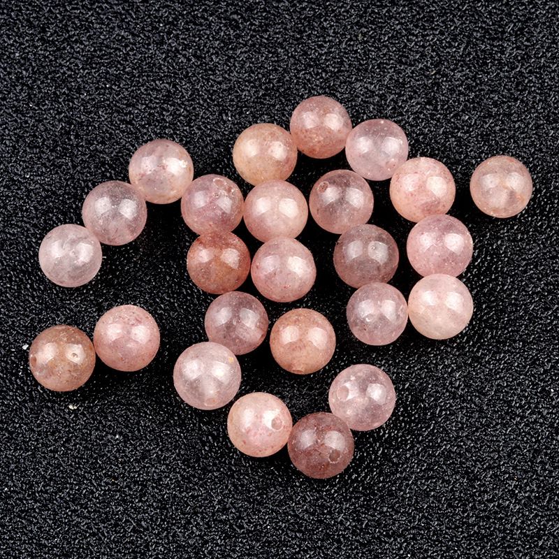 1651-6Mm contas de meio buraco cristal natural Contas de Buda de ágata contas redondas contas soltas Brincos de garanhão DIY acessórios de incrustação