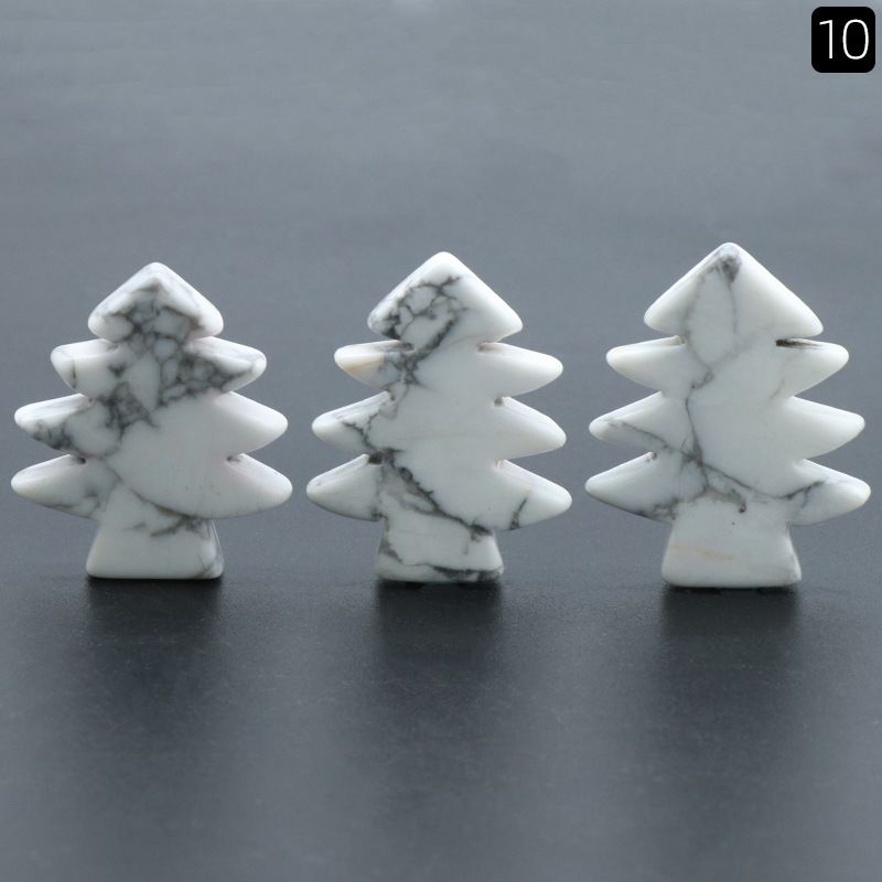1481-Pedra de cristal natural mini árvore de Natal DIY pinheiro pequena árvore de Natal decoração de Natal pequeno presente