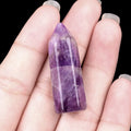 1572-38mm Pó Branco Natural Ametista Coluna Hexagonal de Ponta Única Pedra Bruta Polida Múltiplos Materiais Pedras Preciosas Pilar de Cristal