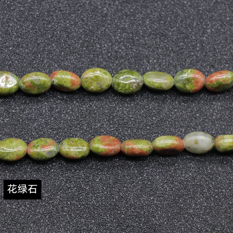 Cristal ágata pedra semi-preciosa em forma de ovo 6 * 8mm oval solto cordão DIY pulseira colar jóias