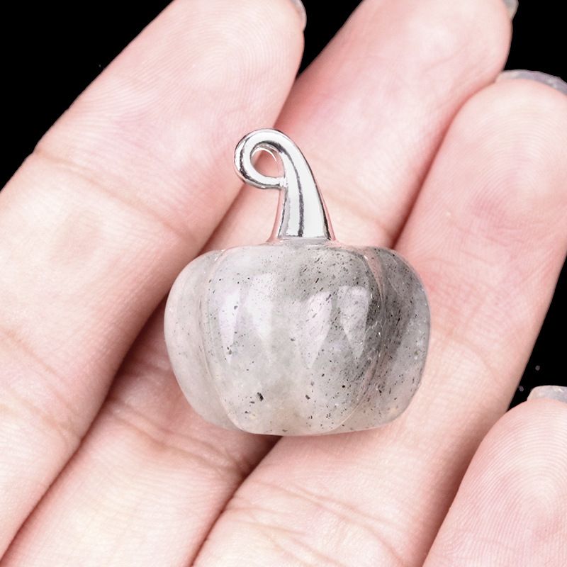 2033-20Mm Chapéu de Mágico Pingente de Abóbora, Pingente de Ametista Micropaisagem de Halloween Decoração Criativa para Casa