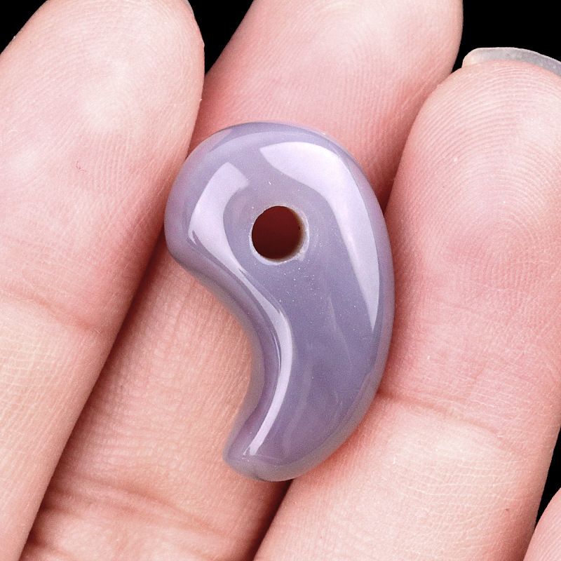 175-Cristal ágata yin e yang gancho jade pingente grande tengu Inuyasha animação pulseira periférica colar acessórios