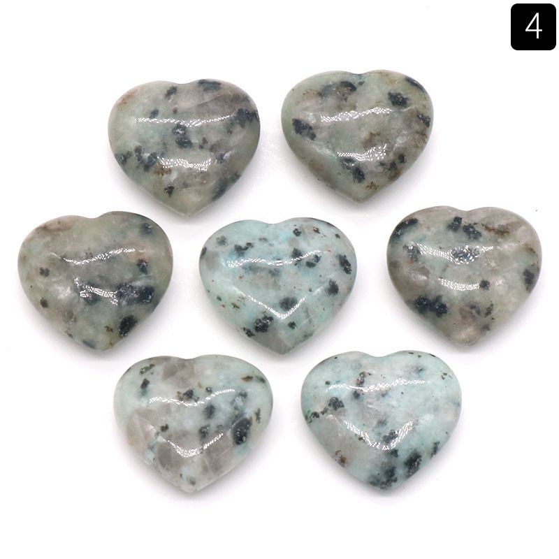 1451 - Pedra de Cristal Natural 20mm Ornamento de Pedra em Forma de Coração Sem Buracos Semi-Precioso Coração de Pêssego Decoração DIY