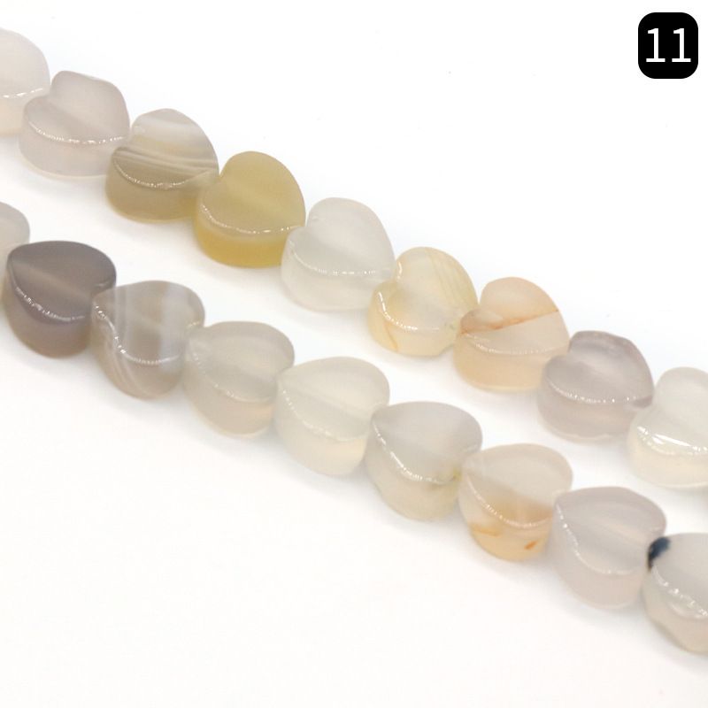 Ágata de cristal de jade pedra semipreciosa coração de pêssego amor trabalho em andamento DIY jóias contas soltas acessórios frisados