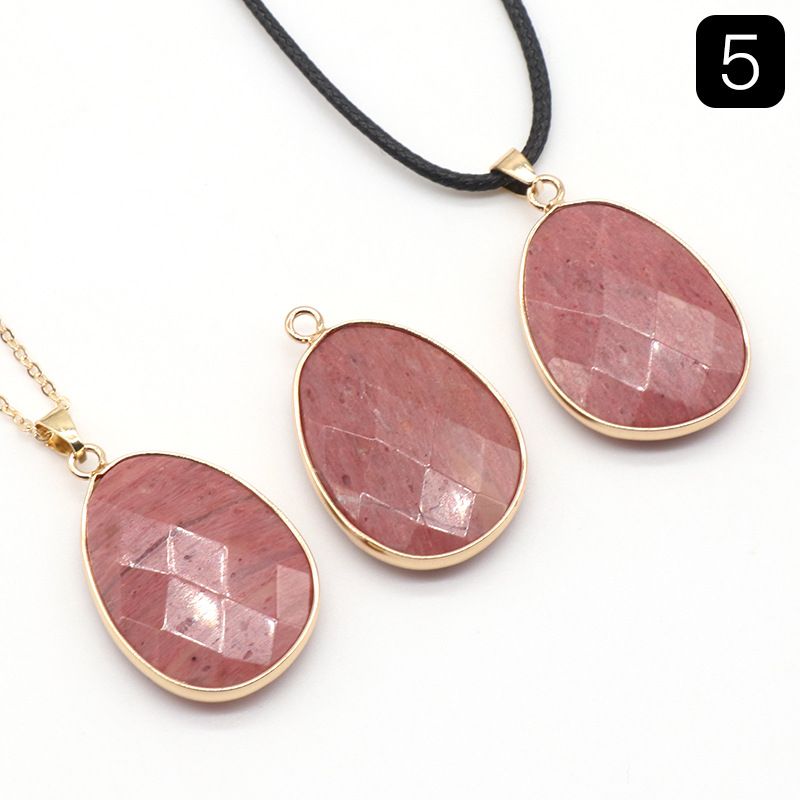 Cristal de ametista em pó Colar de bainha de corte de pedra de tigre Tianhe, pingente de bainha de pedra de ágata de cristal