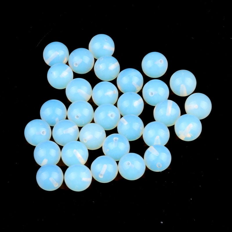 1601-10Mm contas de meio buraco, cristal natural ágata meio buraco contas redondas contas soltas brincos DIY inlay acessórios