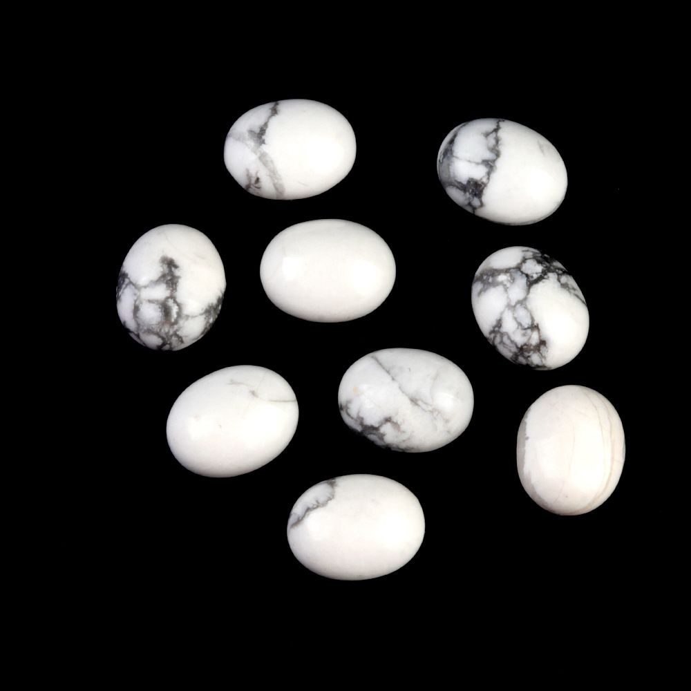 1238-8X10 superfície de anel em forma de ovo cristal natural superfície única curva oval geométrica DIY jóias incrustadas com acessórios de pedra solta